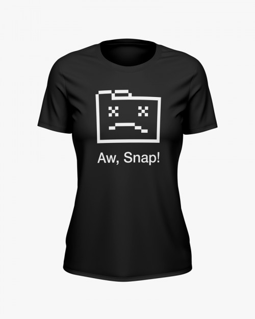 Футболка жіноча з принтом Aw Snap! Футболка жіноча з принтом Aw Snap!