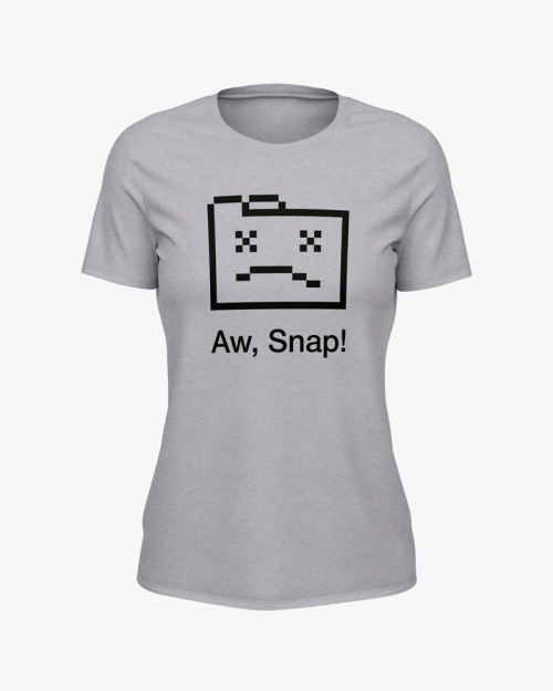 Футболка жіноча з принтом Aw Snap! Футболка жіноча з принтом Aw Snap!