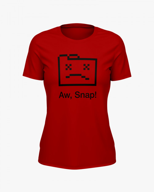 Футболка жіноча з принтом Aw Snap! Футболка жіноча з принтом Aw Snap!