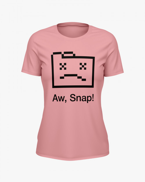 Футболка жіноча з принтом Aw Snap! Футболка жіноча з принтом Aw Snap!