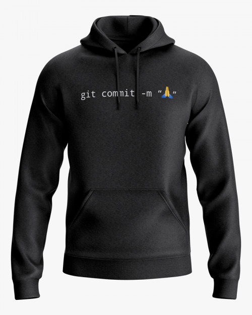 Худі чоловічий з принтом Git commit Худі чоловічий з принтом Git commit