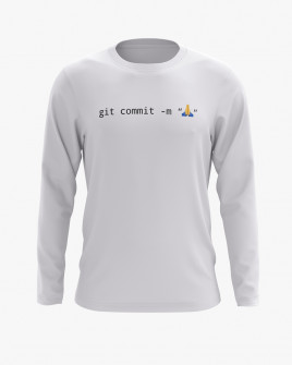 Світшот чоловічий з принтом Git commit