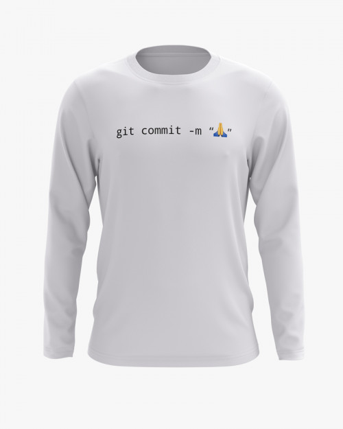 Світшот чоловічий з принтом Git commit Світшот чоловічий з принтом Git commit