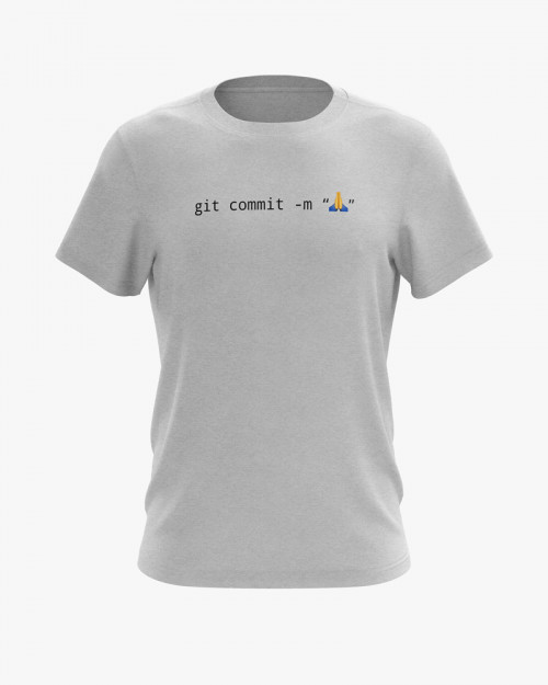 Футболка чоловіча з принтом Git commit Футболка чоловіча з принтом Git commit