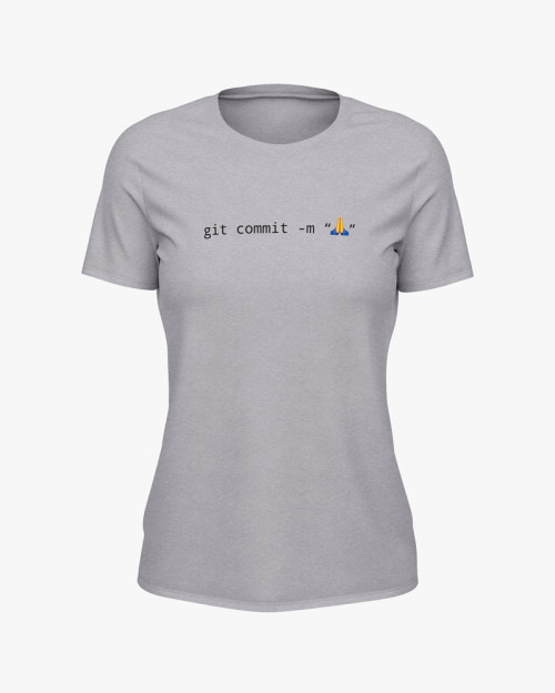 Футболка жіноча з принтом Git commit Футболка жіноча з принтом Git commit