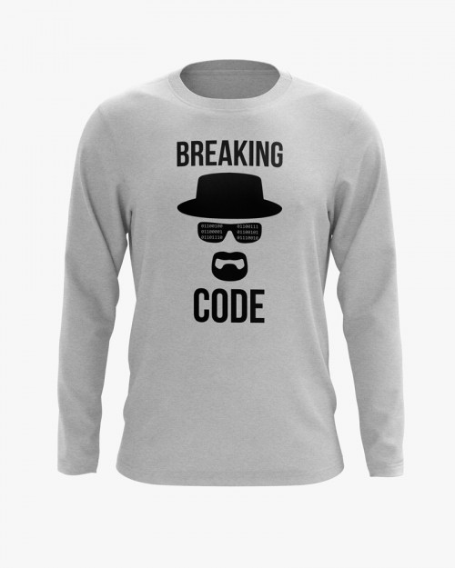 Світшот чоловічий з принтом Breaking code Світшот чоловічий з принтом Breaking code