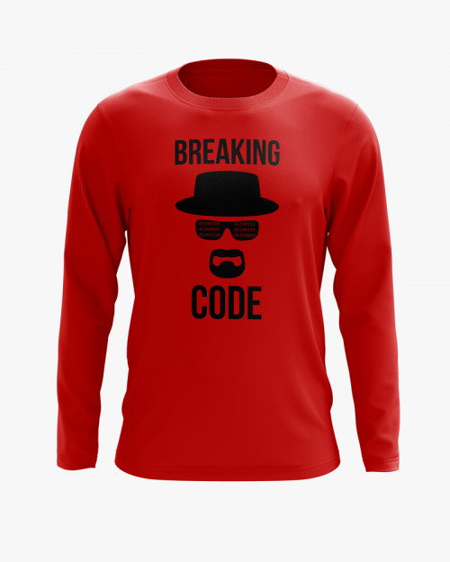 Світшот чоловічий з принтом Breaking code Світшот чоловічий з принтом Breaking code