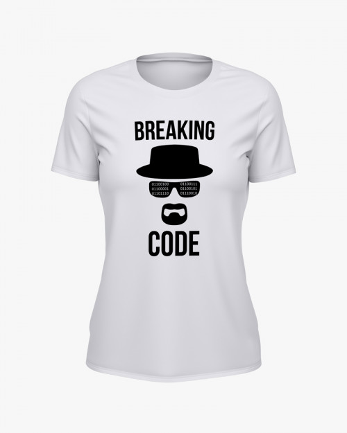 Футболка жіноча з принтом Breaking code Футболка жіноча з принтом Breaking code