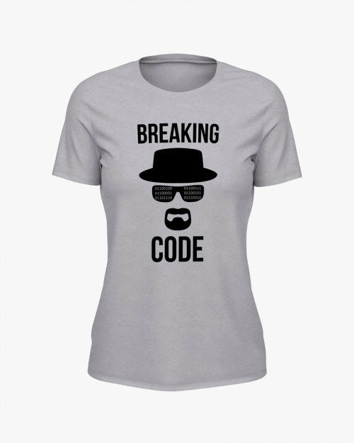 Футболка жіноча з принтом Breaking code Футболка жіноча з принтом Breaking code