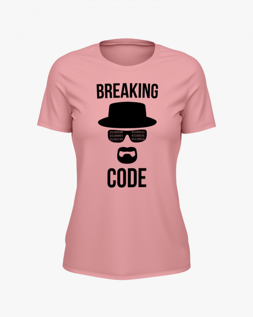 Футболка жіноча з принтом Breaking code Футболка жіноча з принтом Breaking code