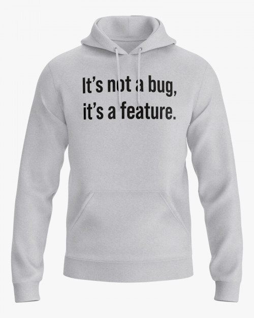 Худі жіночий з написом It’s not a bug, it’s a feature Худі жіночий з написом It’s not a bug, it’s a feature