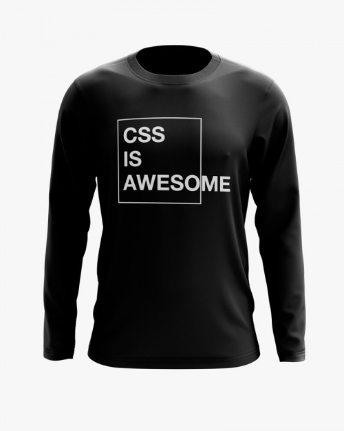 Світшот чоловічий з написом CSS is awesome Світшот чоловічий з написом CSS is awesome