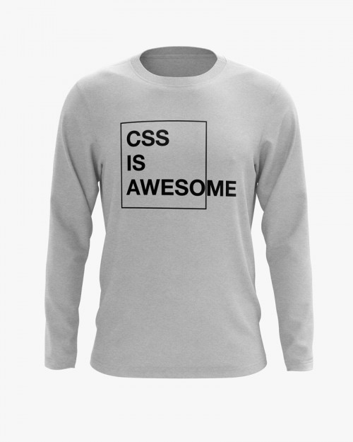 Світшот чоловічий з написом CSS is awesome Світшот чоловічий з написом CSS is awesome