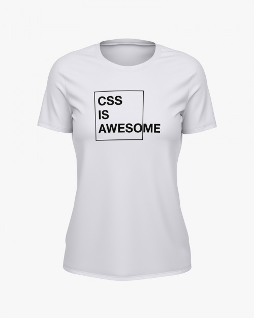 Футболка жіноча з написом CSS is awesome Футболка жіноча з написом CSS is awesome