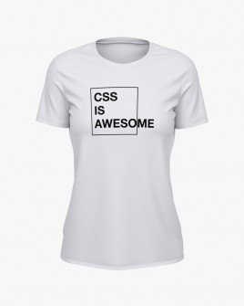 Футболка жіноча з написом CSS is awesome