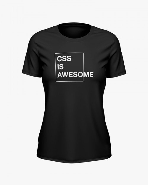 Футболка жіноча з написом CSS is awesome Футболка жіноча з написом CSS is awesome