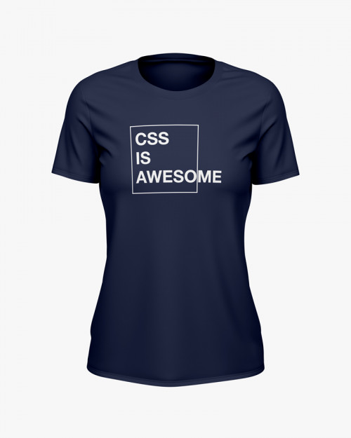 Футболка жіноча з написом CSS is awesome Футболка жіноча з написом CSS is awesome