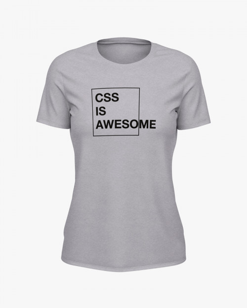 Футболка жіноча з написом CSS is awesome Футболка жіноча з написом CSS is awesome