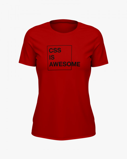 Футболка жіноча з написом CSS is awesome Футболка жіноча з написом CSS is awesome