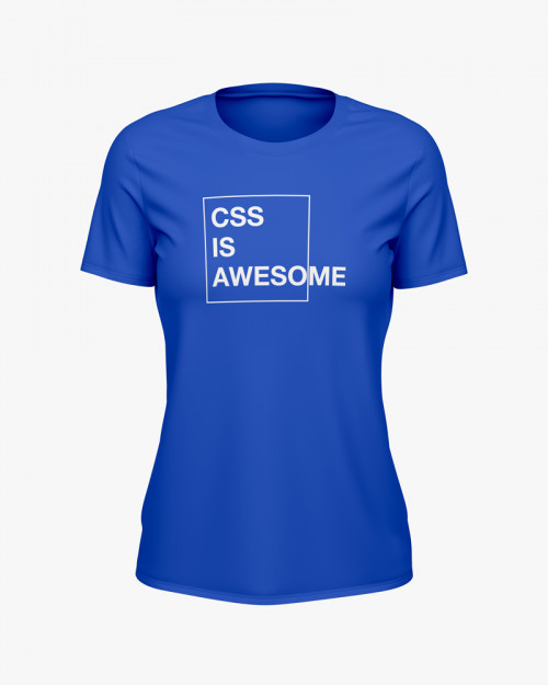 Футболка жіноча з написом CSS is awesome Футболка жіноча з написом CSS is awesome