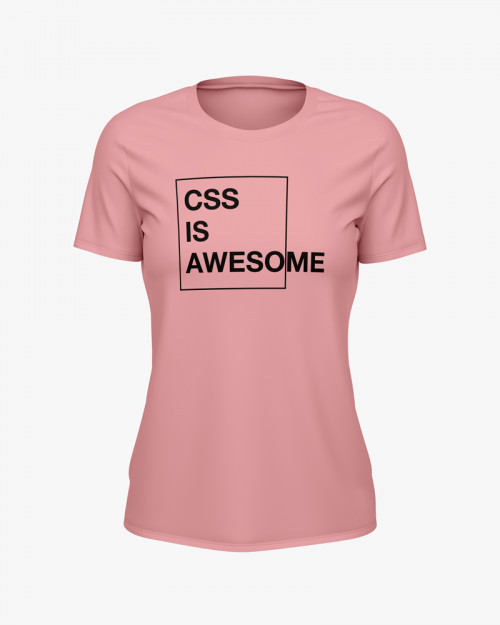 Футболка жіноча з написом CSS is awesome Футболка жіноча з написом CSS is awesome