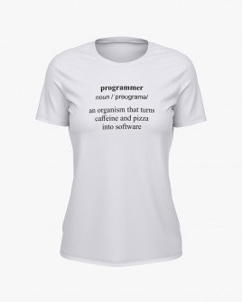 Футболка жіноча з написом Programmer