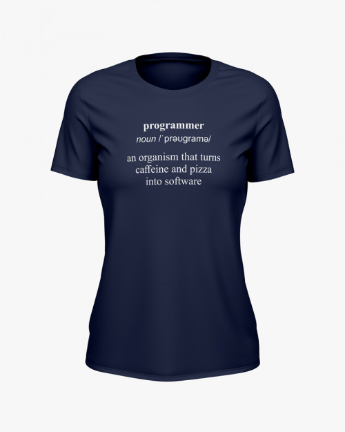 Футболка жіноча з написом Programmer Футболка жіноча з написом Programmer