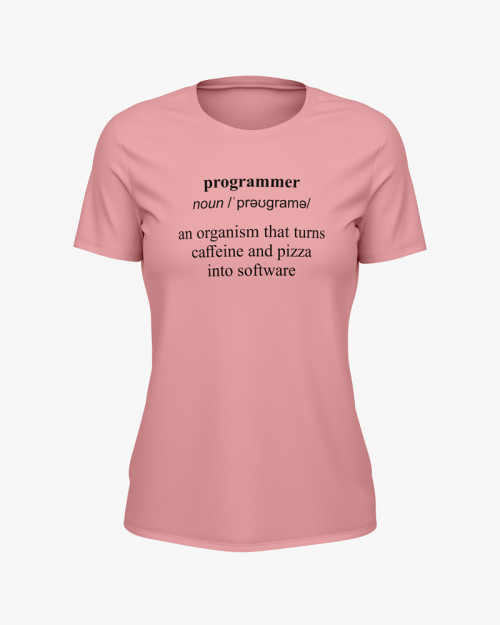 Футболка жіноча з написом Programmer Футболка жіноча з написом Programmer