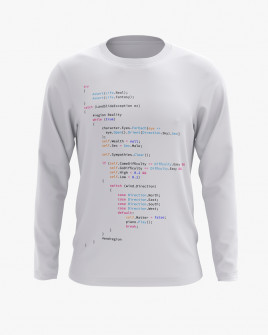 Світшот чоловічий з написом Real life code