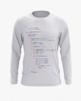 Світшот чоловічий з написом Real life code