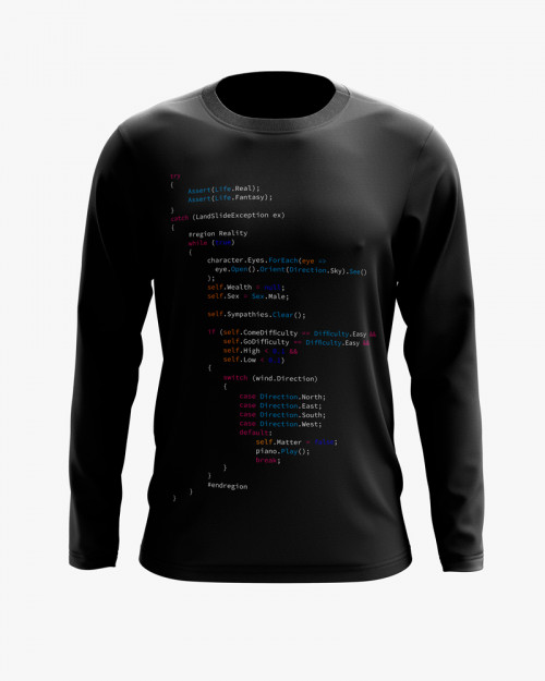 Світшот чоловічий з написом Real life code Світшот чоловічий з написом Real life code