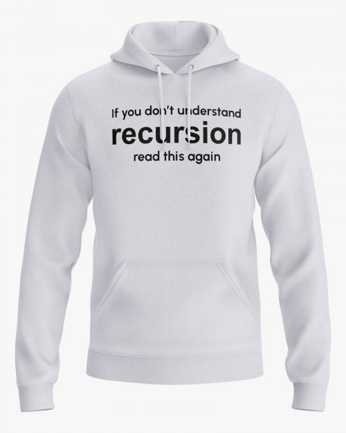 Худі чоловічий з написом Recursion Худі чоловічий з написом Recursion