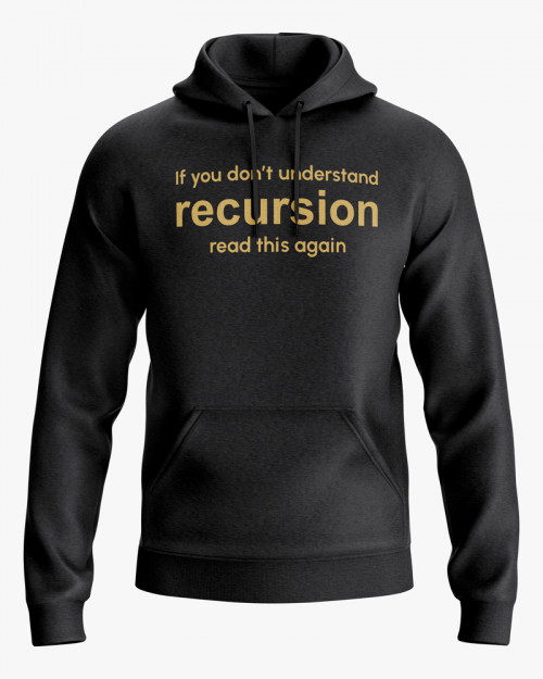 Худі чоловічий з написом Recursion Худі чоловічий з написом Recursion