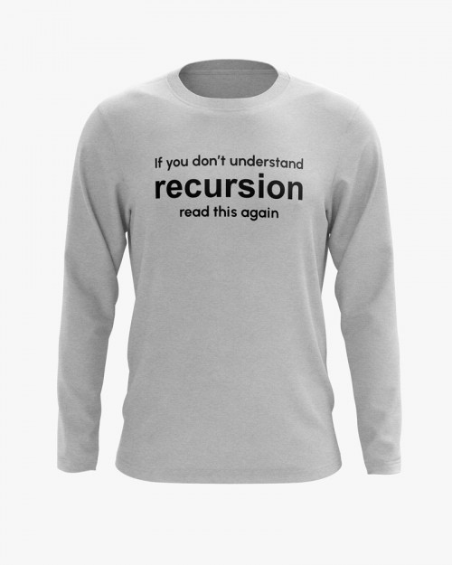 Світшот чоловічий з написом Recursion Світшот чоловічий з написом Recursion