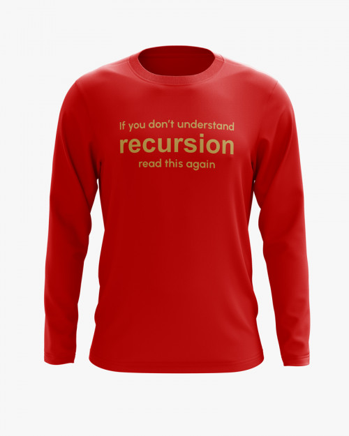 Світшот чоловічий з написом Recursion Світшот чоловічий з написом Recursion