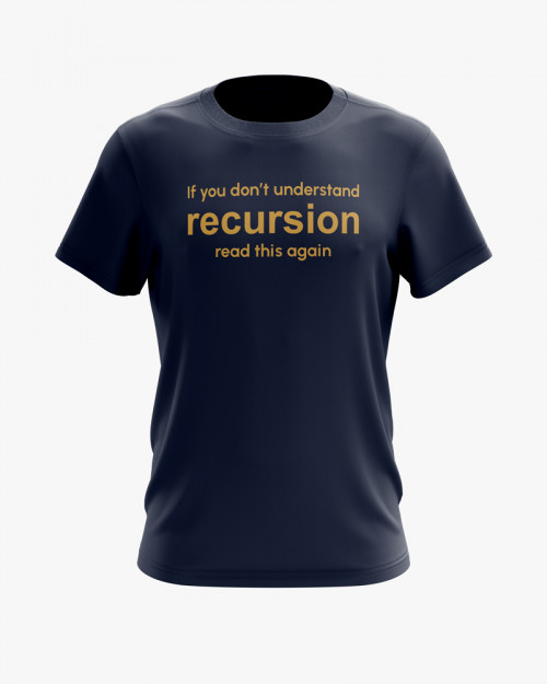 Футболка чоловіча з написом Recursion Футболка чоловіча з написом Recursion