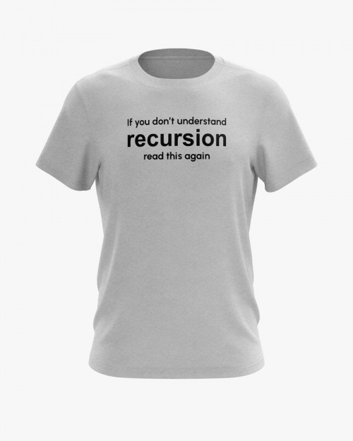 Футболка чоловіча з написом Recursion Футболка чоловіча з написом Recursion