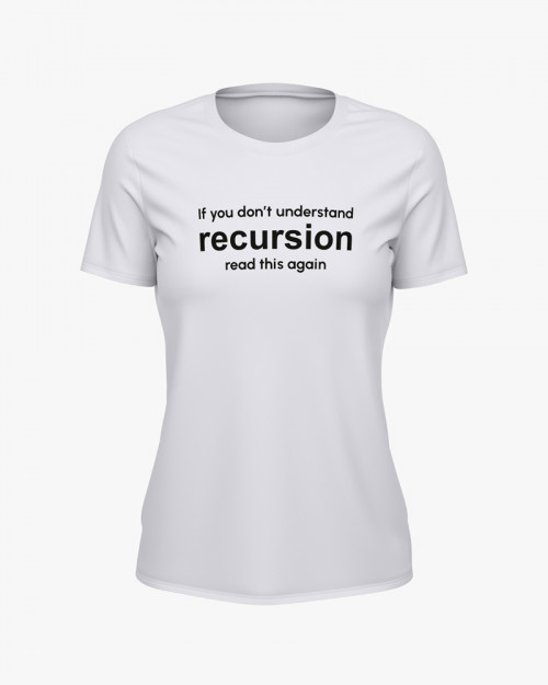 Футболка жіноча з написом Recursion Футболка жіноча з написом Recursion