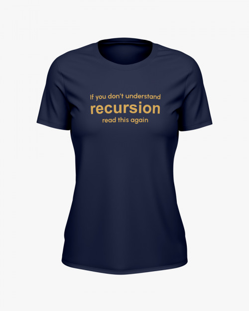Футболка жіноча з написом Recursion Футболка жіноча з написом Recursion