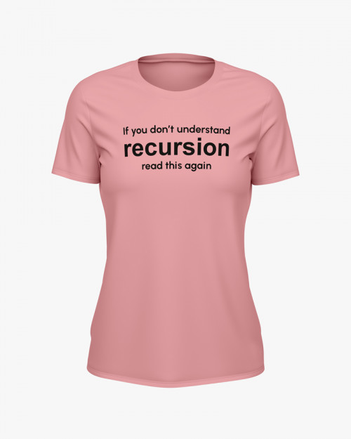 Футболка жіноча з написом Recursion Футболка жіноча з написом Recursion