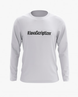 Світшот чоловічий з написом JavaScriptizer