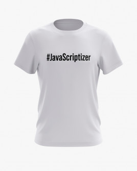 Футболка чоловіча з написом JavaScriptizer