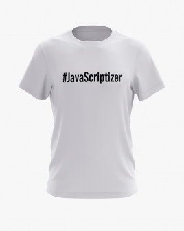 Футболка чоловіча з написом JavaScriptizer
