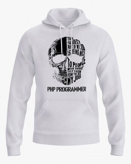Худі чоловічий з написом Php Programmer