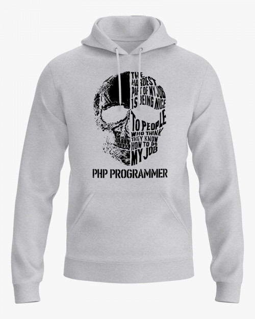 Худі чоловічий з написом Php Programmer Худі чоловічий з написом Php Programmer