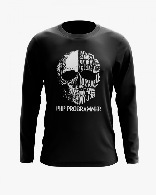 Світшот чоловічий з написом Php Programmer Світшот чоловічий з написом Php Programmer