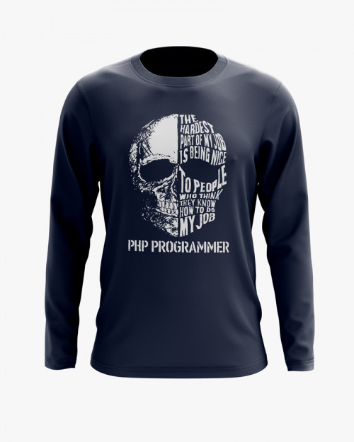 Світшот чоловічий з написом Php Programmer Світшот чоловічий з написом Php Programmer