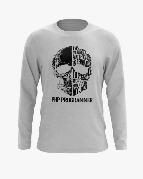 Світшот чоловічий з написом Php Programmer Світшот чоловічий з написом Php Programmer