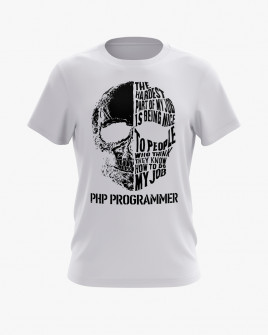 Футболка чоловіча з написом Php Programmer