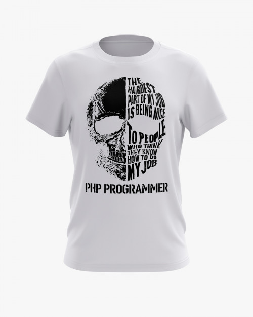 Футболка чоловіча з написом Php Programmer Футболка чоловіча з написом Php Programmer